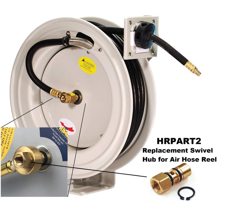 Primefit HRPART2 Swivel Hub with O Rings - Replacement part for Primefit HRRUB380503 Air Hose Reel - Image 1